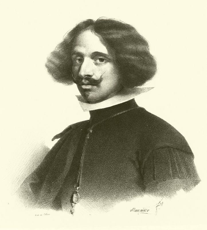 डिएगो रोड्रिगेज डी सिल्वा वाई वेलाज़क्वेज़, चित्र (उत्कीर्णन) द्वारा फ्रेंच स्कूल
