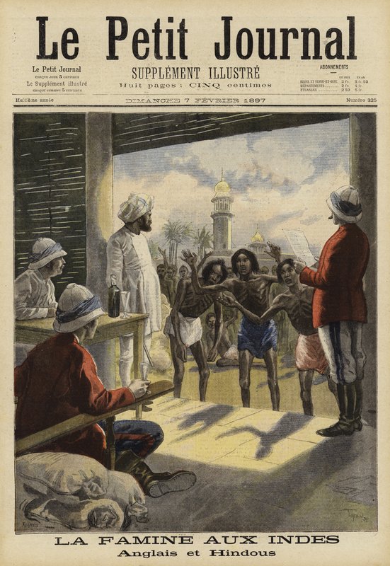 भारत में अकाल, 1897 द्वारा फ्रेंच स्कूल