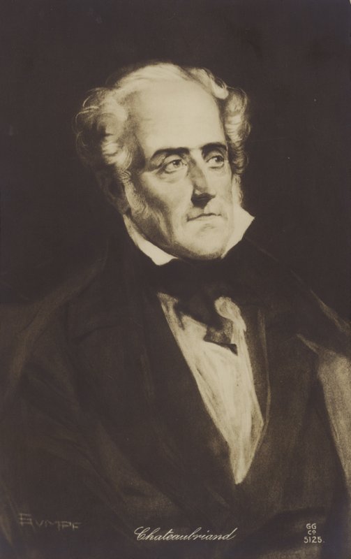 फ्रेंकोइस-रेने डे चेटेयूब्रिंद (1768-1848), फ्रांसीसी लेखक, राजनीतिज्ञ और इतिहासकार द्वारा फ्रेंच स्कूल