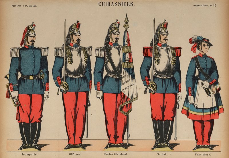 फ्रांसीसी सेना cuirassiers द्वारा फ्रेंच स्कूल