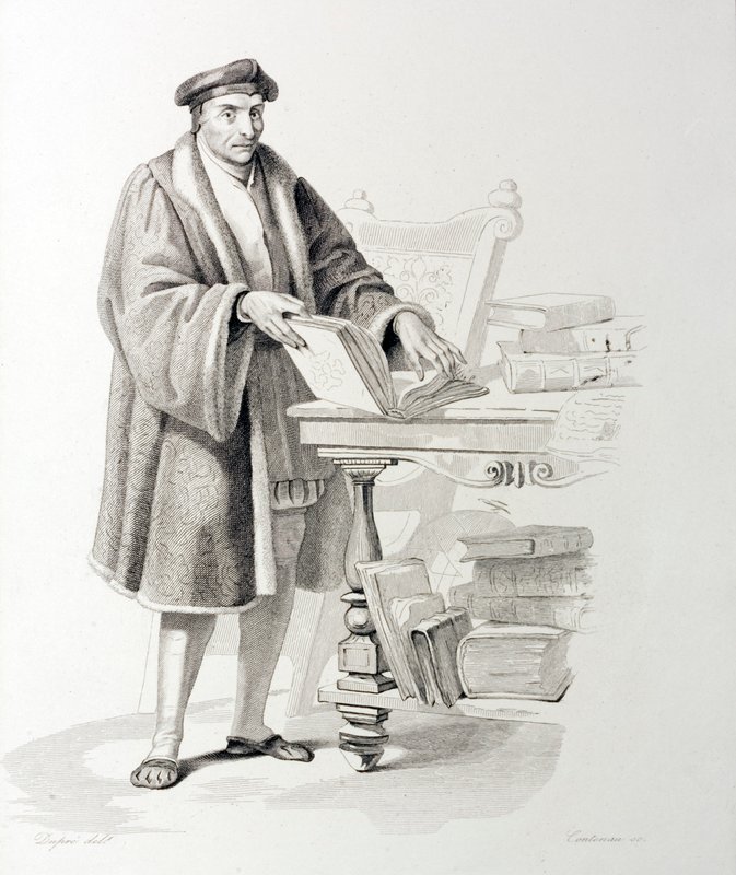 गिलौम बुड (1467-1540), फ्रांसीसी विद्वान और मानवतावादी दार्शनिक (उत्कीर्णन) द्वारा फ्रेंच स्कूल