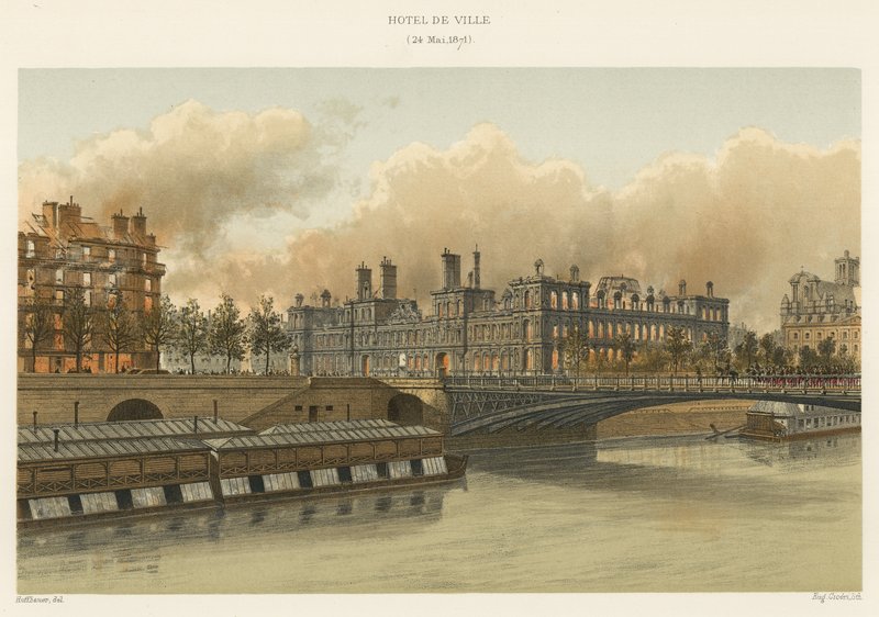 होटल डी विले, 24 मई, 1871 द्वारा फ्रेंच स्कूल