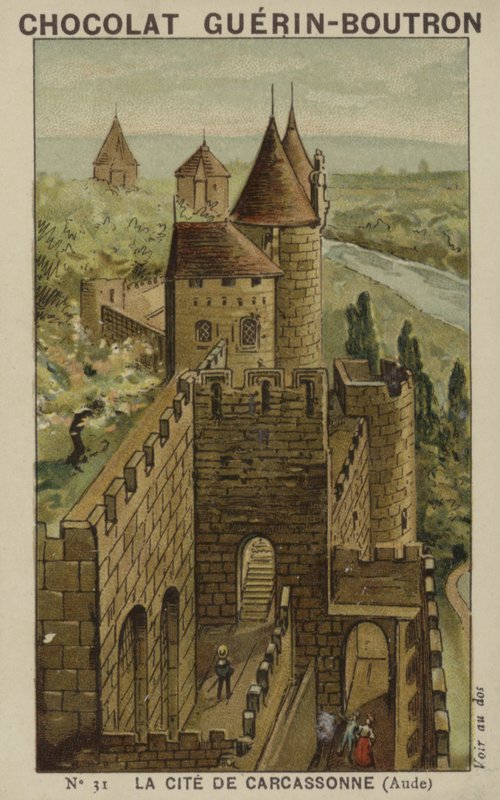 Carcassonne शहर, औड द्वारा फ्रेंच स्कूल