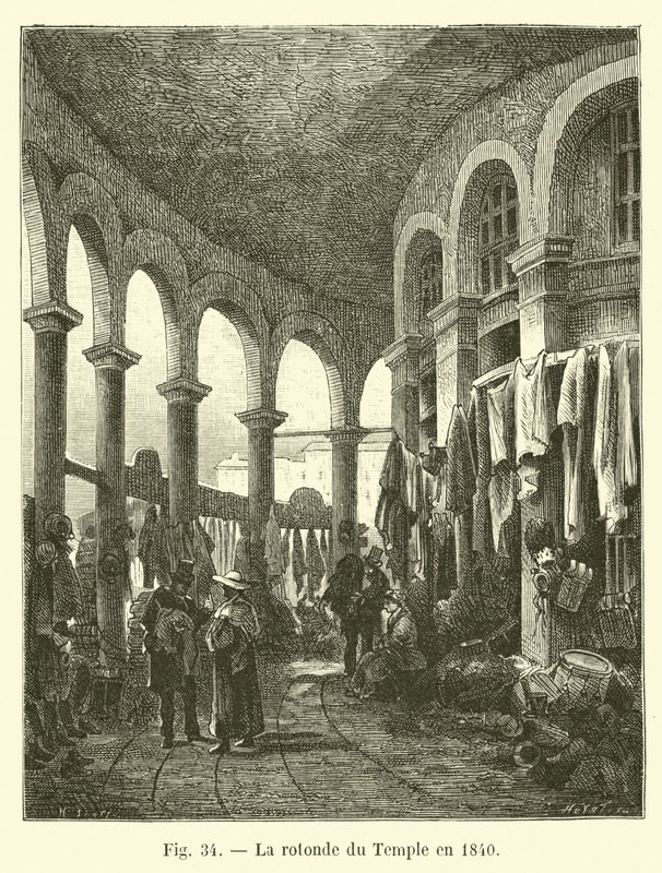 1840 में मंदिर का सड़ांध द्वारा फ्रेंच स्कूल