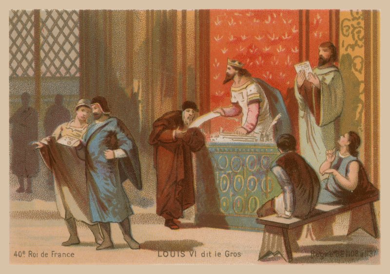 फ्रांस के लुई VI, जिसे फैट कहा जाता है (1081-1137) द्वारा फ्रेंच स्कूल