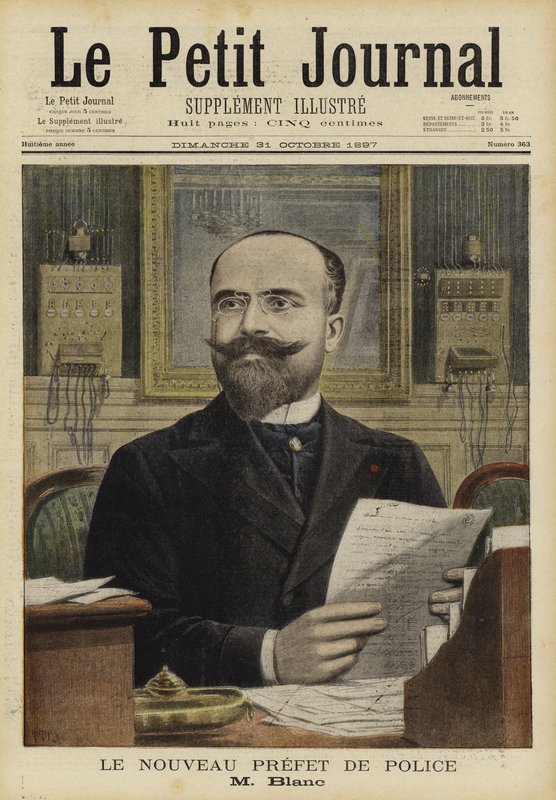 मैरी-चार्ल्स ब्लैंक, पेरिस की पुलिस का नया प्रान्त, 1897 द्वारा फ्रेंच स्कूल