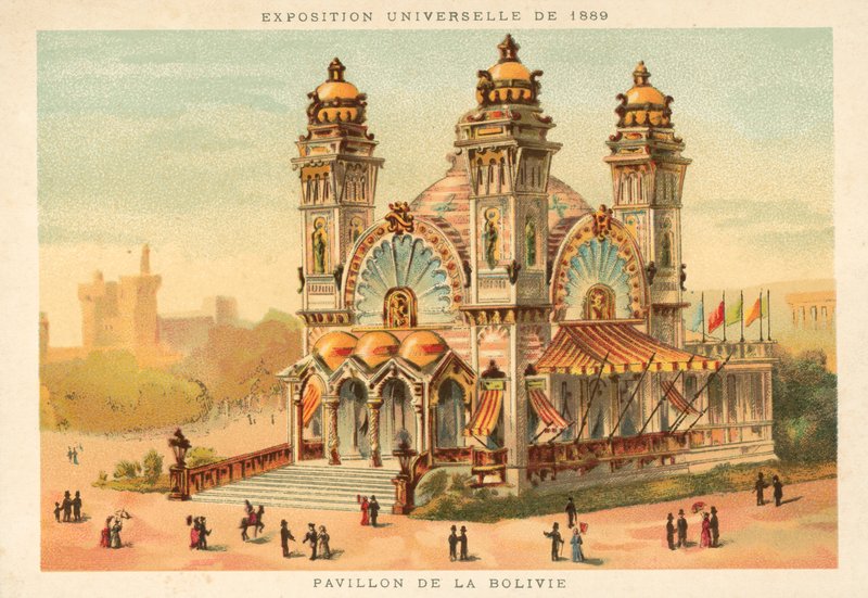 बोलिविया का मंडप, यूनिवर्सल प्रदर्शनी 1889, पेरिस द्वारा फ्रेंच स्कूल