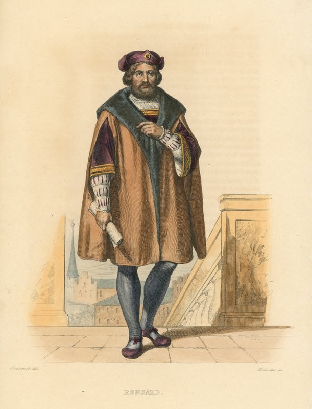 Ronsard (रंगीन उत्कीर्णन) द्वारा फ्रेंच स्कूल