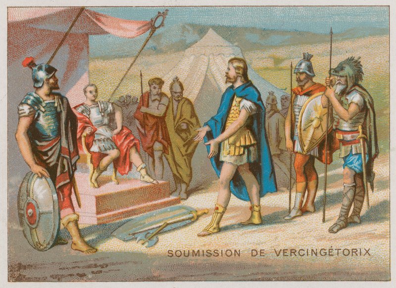 सीज़र को Vercingetorix का सबमिशन द्वारा फ्रेंच स्कूल