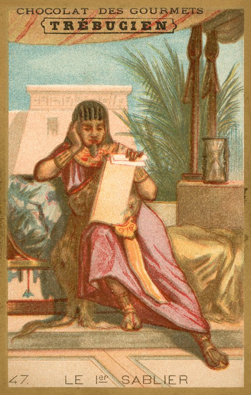 पहले घंटे का चश्मा (क्रोमोलिथो) द्वारा फ्रेंच स्कूल