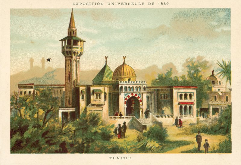 ट्यूनीशिया, यूनिवर्सल प्रदर्शनी 1889, पेरिस द्वारा फ्रेंच स्कूल