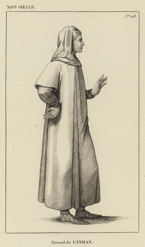 XIV सदी, Giraud de l'Inhan (उत्कीर्णन) द्वारा फ्रेंच स्कूल