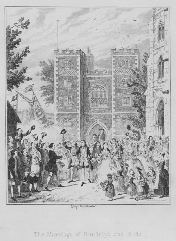 रैंडुलफ और हिल्डा की शादी (उत्कीर्णन) द्वारा जॉर्ज (बाद में) क्रूइशांक