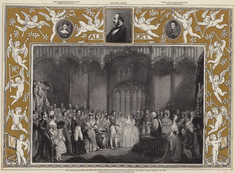 10 फरवरी 1840 को सेंट जेम्स पैलेस में क्वीन विक्टोरिया और सक्स-कोबर्ग और गोथ के राजकुमार अल्बर्ट की शादी द्वारा जॉर्ज हैटर