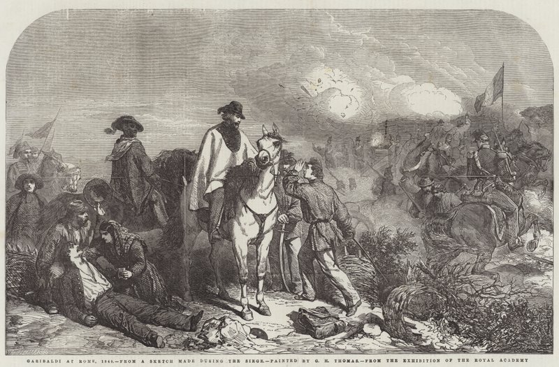 रोम, 1849 में गैरीबाल्डी द्वारा जॉर्ज हाउसमैन थॉमस