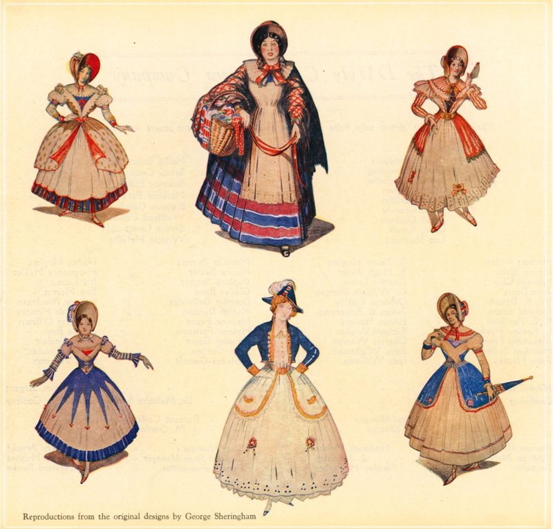 एचएमएस Pinafore के लिए मूल डिजाइन द्वारा जॉर्ज शेरिंघम