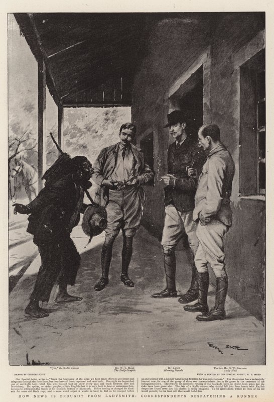कैसे समाचार लाडस्मिथ से लाया जाता है, संवाददाता एक धावक को निराश करते हैं द्वारा जॉर्जेस बर्टिन स्कॉट