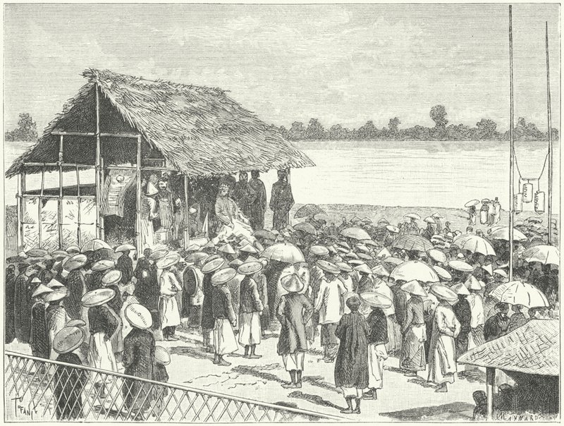 अन्नाम में एक थिएटर (उत्कीर्णन) द्वारा जर्मन स्कूल