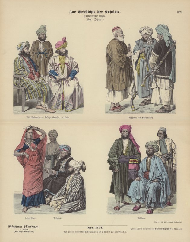 अफगान वेशभूषा द्वारा जर्मन स्कूल