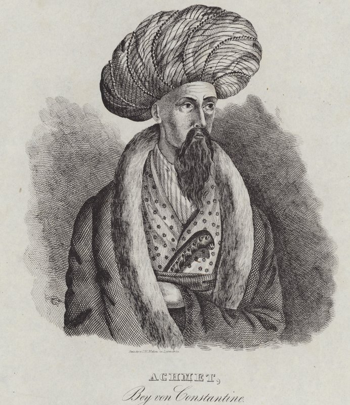 कांस्टेंटाइन के अहमद बे, 1839 द्वारा जर्मन स्कूल