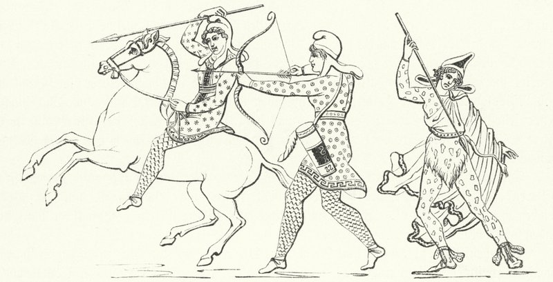 Amazons (उत्कीर्णन) द्वारा जर्मन स्कूल