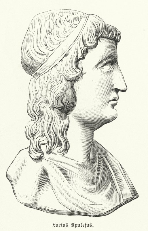 Apuleius, रोमन लेखक, दार्शनिक और बयानबाजी (लिथो) द्वारा जर्मन स्कूल
