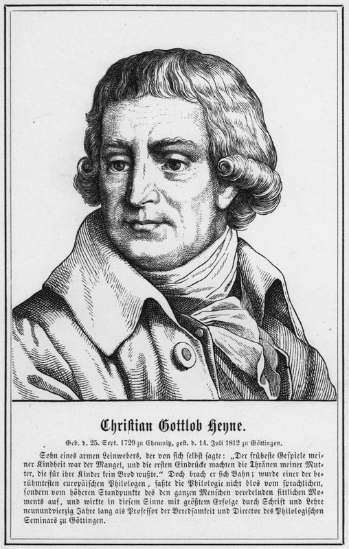 ईसाई Gottlob Heyne (उत्कीर्णन) द्वारा जर्मन स्कूल