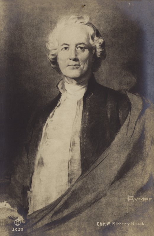 शुरुआती शास्त्रीय काल (1714-1787) के जर्मन ओपेरा संगीतकार क्रिस्टोफ विलिबल्ड ग्लक। द्वारा जर्मन स्कूल