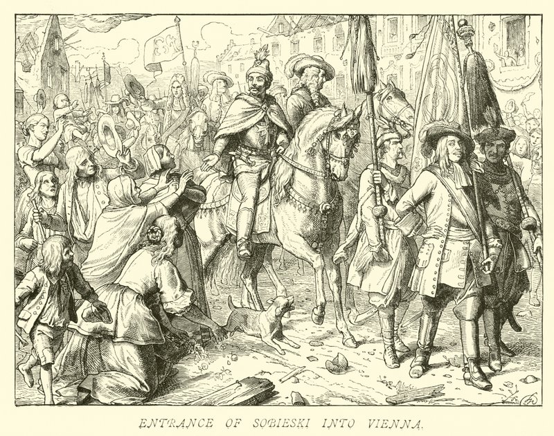 Sobieski का प्रवेश वियना में द्वारा जर्मन स्कूल