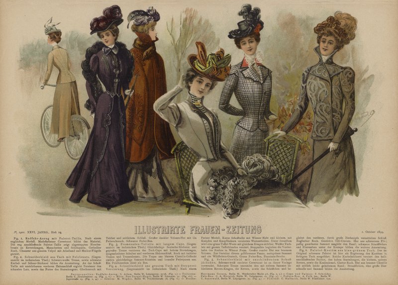 Illustrirte Frauen-Zeitung (रंग लिथो) के लिए चित्रण द्वारा जर्मन स्कूल