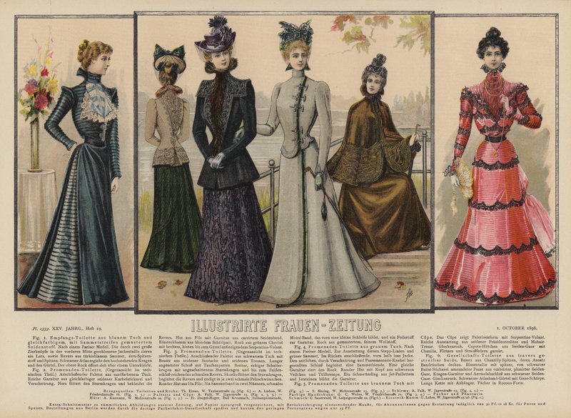 Illustrirte Frauen-Zeitung (रंग लिथो) के लिए चित्रण द्वारा जर्मन स्कूल