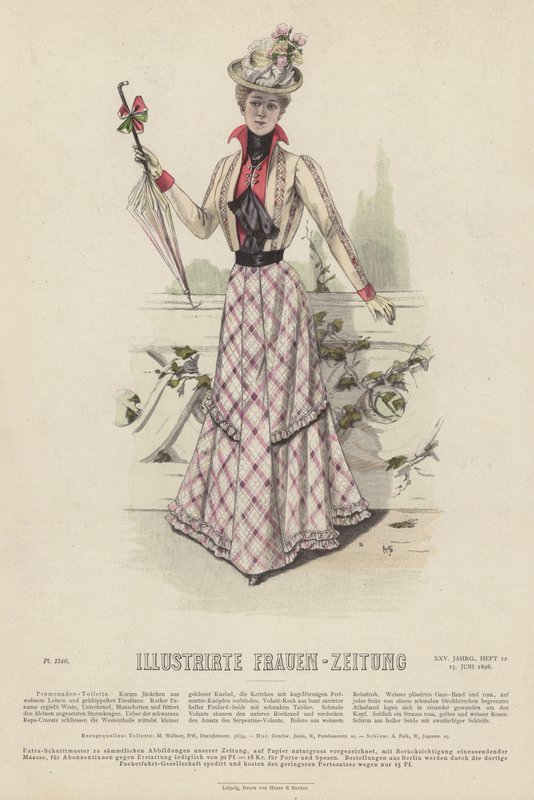 Illustrirte Frauen-Zeitung (रंग लिथो) के लिए चित्रण द्वारा जर्मन स्कूल