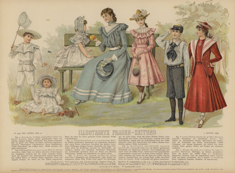 Illustrirte Frauen-Zeitung (रंग लिथो) के लिए चित्रण द्वारा जर्मन स्कूल