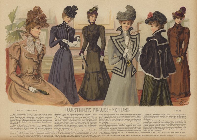 Illustrirte Frauen-Zeitung (रंग लिथो) के लिए चित्रण द्वारा जर्मन स्कूल