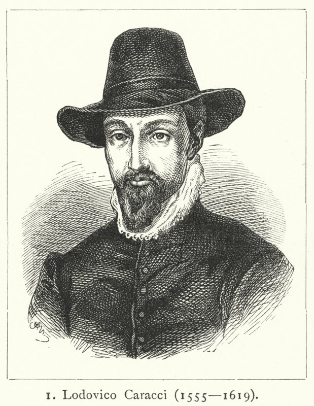 Lodovico Carracci, इतालवी बारोक कलाकार (उत्कीर्णन) द्वारा जर्मन स्कूल
