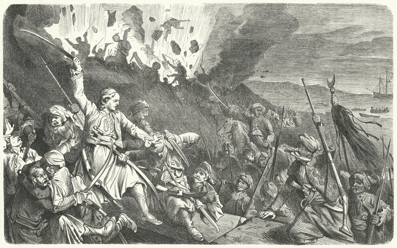 मिसोलॉन्गी का पतन, ग्रीक स्वतंत्रता संग्राम द्वारा जर्मन स्कूल