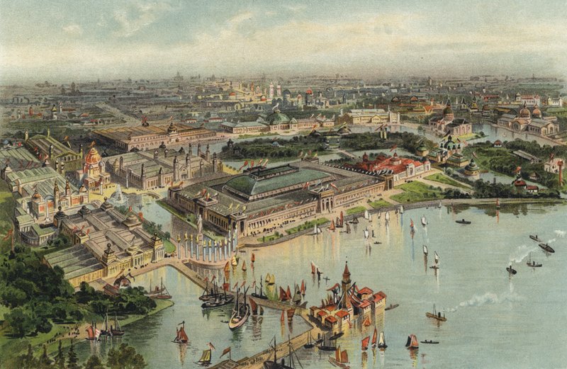 विश्व की कोलंबियन प्रदर्शनी, शिकागो, इलिनोइस, अमेरिका, 1893 द्वारा जर्मन स्कूल