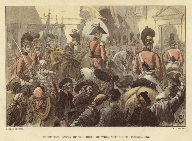 1812 मैड्रिड में ड्यूक ऑफ वेलिंगटन की विजयी प्रविष्टि द्वारा गॉर्डन फ्रेडरिक ब्राउन