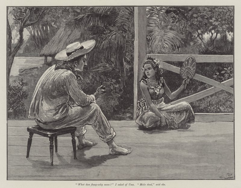 रॉबर्ट लुई स्टीवेन्सन द्वारा उमा, या द बीच बीच का द्वारा गॉर्डन फ्रेडरिक ब्राउन
