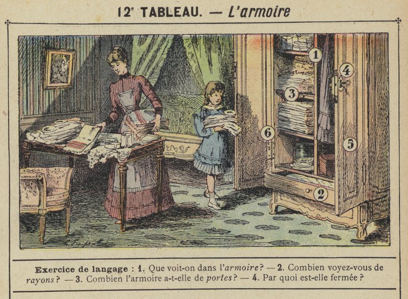 L'armoire (रंग लिथो) द्वारा गुस्तावे फ्राईपोंट