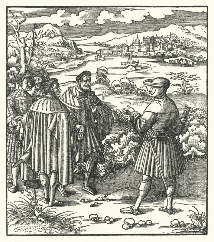 पवित्र रोमन सम्राट मैक्सिमिलियन I, c1496 (उत्कीर्णन) द्वारा हंस (बाद में) बर्गकमेयर