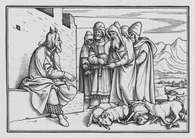 एक पैगंबर को उठना मूसा की तरह, Deuteronomy XVIII, 15 द्वारा हंस होल्बिन द यंगर