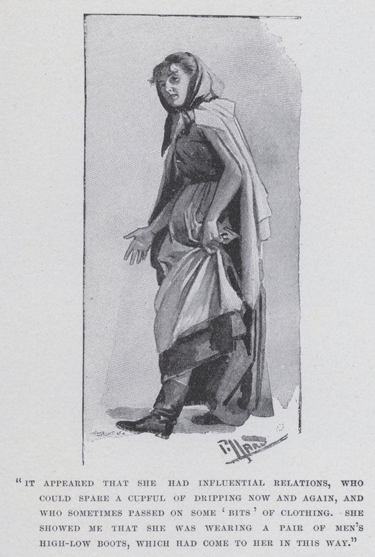 "ऐसा प्रतीत होता है कि उसके प्रभावशाली संबंध थे, जो बार-बार टपकने का एक कप बचा सकता था, और जो कभी-कभी कपड़ों के कुछ 'टुकड़ों' पर गुजरता था" (बी / डब्ल्यू फोटो) द्वारा हेरोल्ड ह्यूम पिफर्ड