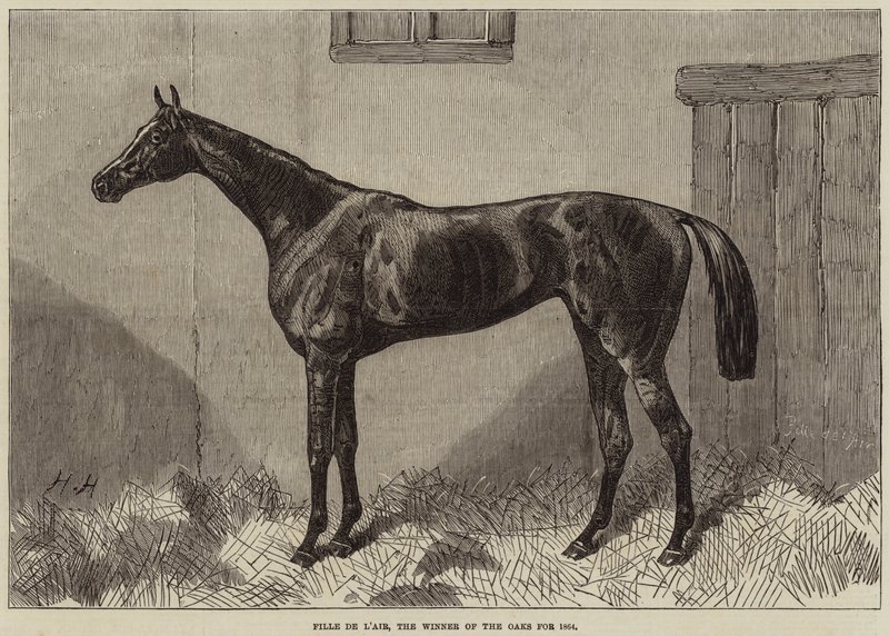 1864 के लिए ओक्स का विजेता फील डी लायर द्वारा हैरी हॉल