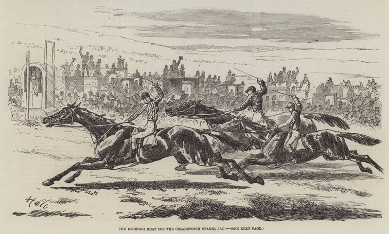 सीज़ेरविच स्टेक्स के लिए निर्णायक गर्मी, 1857 द्वारा हैरी हॉल
