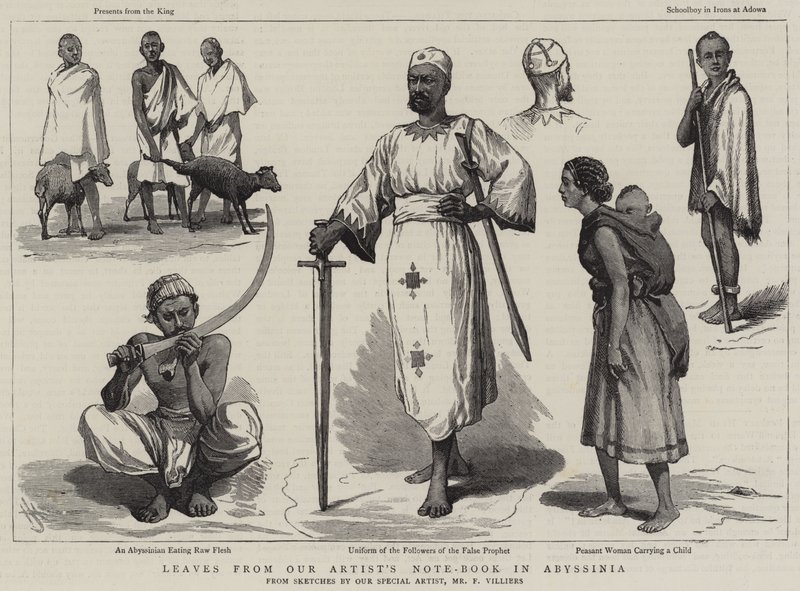 Abyssinia में हमारे कलाकार की नोट बुक से पत्तियां द्वारा हैरी हैमिल्टन जॉनसन
