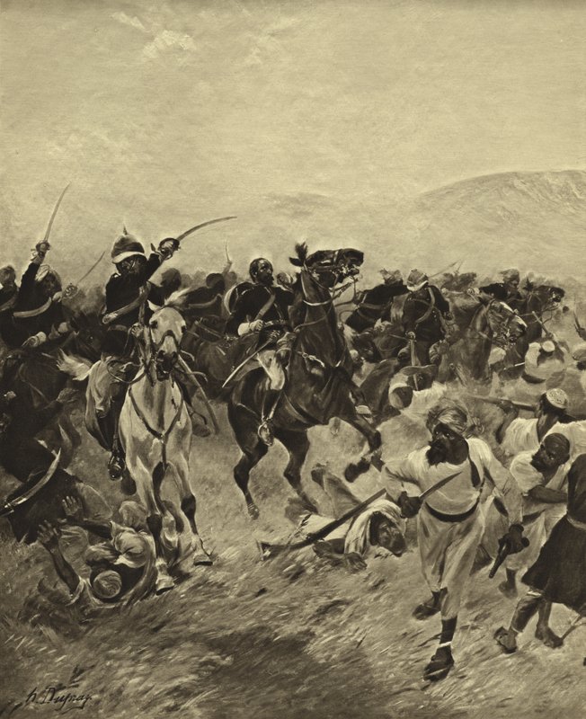 फतेहाबाद की लड़ाई, 1879 (गुरुत्वाकर्षण) द्वारा हेनरी लुई ड्यूप्रे