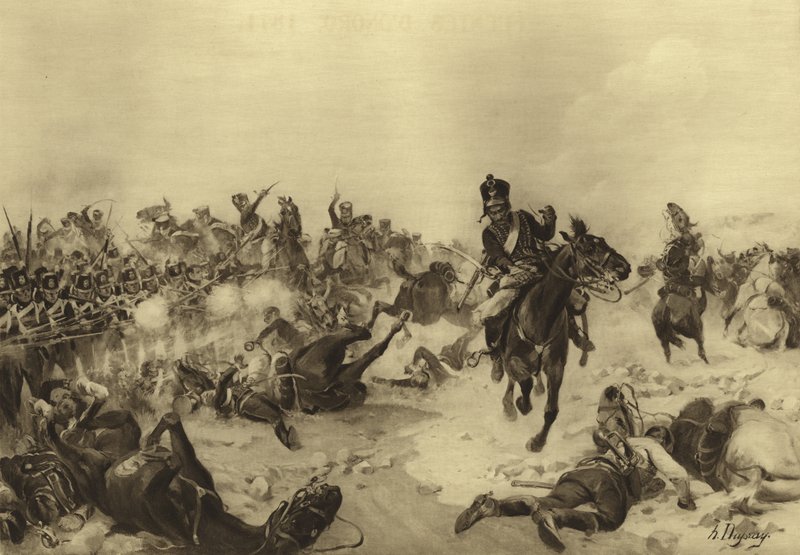 फ़्यूएंटेस डी ओनोरो की लड़ाई, 1811 (गुरुत्वाकर्षण) द्वारा हेनरी लुई ड्यूप्रे