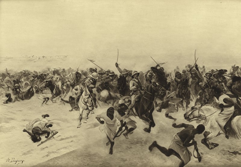 ओमदुरमन की लड़ाई, 1899 (गुरुत्वाकर्षण) द्वारा हेनरी लुई ड्यूप्रे