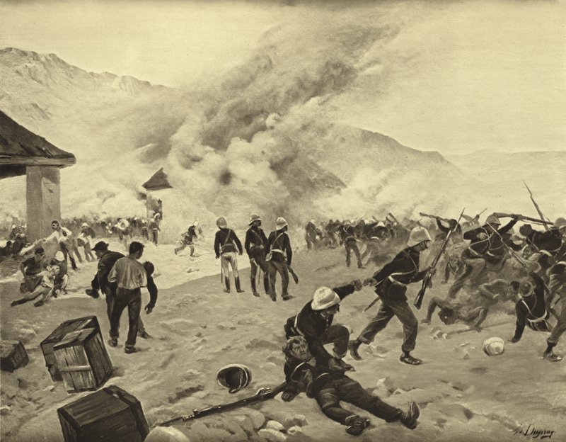 रुड़की के बहाव की रक्षा, 1879 (गुरुत्वाकर्षण) द्वारा हेनरी लुई ड्यूप्रे
